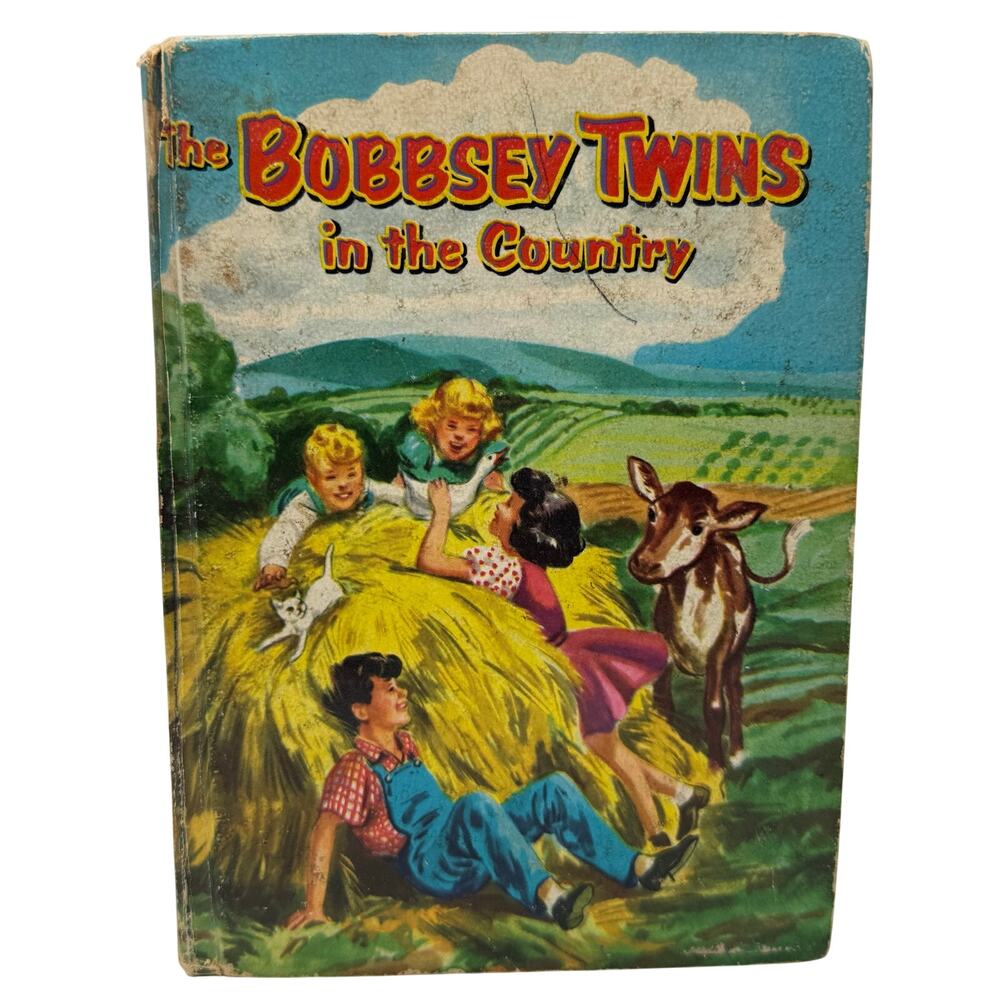 Vintage 50s Bobbsey Twins in the Country Whitman Hardcover Book